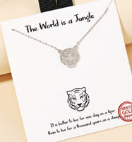 Tiger Necklace •gold or silver•