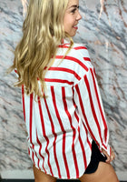 Amelia Top •Red Stripe•