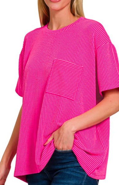 Mary Tee •Neon Hot Pink•