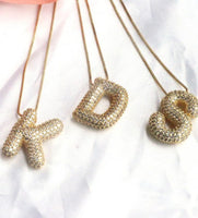 Jewel Bling Initial Necklace